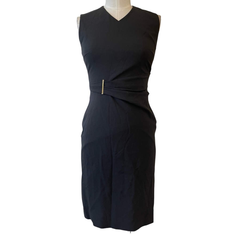 ❤️ BOSS Hugo Boss DAKIRSA Black BodyCon Cocktail Dress